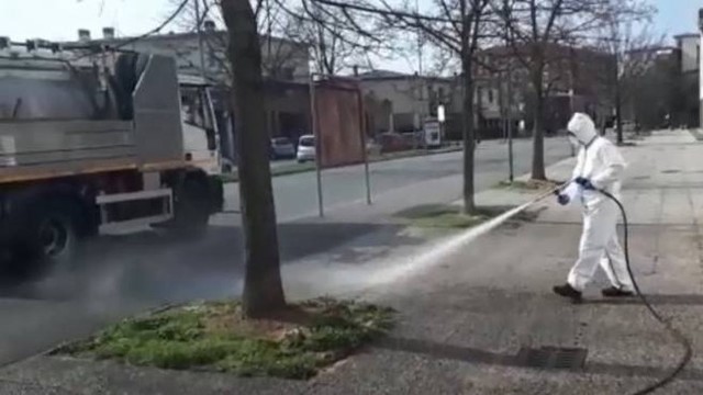 Sanificazione strade  e spazi pubblici